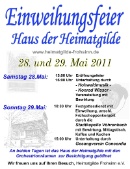 Plakat Einweihung Plakat Einweihung