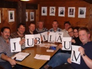 Georg Winker (Mitte mit L) und seine an diesem Abend neun Elferräte freuen sich auf das Umzugsjubiläum. Georg Winker (Mitte mit L) und seine an diesem Abend neun Elferräte freuen sich auf das Umzugsjubiläum.